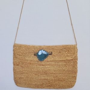 Buji Baja Agate Crochet Clutch Purse